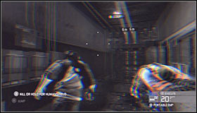 Wait until it's dark inside the warehouse again, move closer to the entrance and set off an EMP device #1 - Walkthrough - Michigan Ave. Reservoir - part 1 - Walkthrough - Tom Clancys Splinter Cell: Conviction - Game Guide and Walkthrough