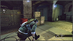 One of the guards will be working on a humvee seen to your left #1, but you may as well ignore him - Walkthrough - Michigan Ave. Reservoir - part 2 - Walkthrough - Tom Clancys Splinter Cell: Conviction - Game Guide and Walkthrough