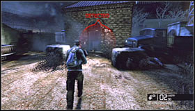 I would strongly recommend that you stop far away from the last building, because enemies will start coming out of it - Walkthrough - Michigan Ave. Reservoir - part 2 - Walkthrough - Tom Clancys Splinter Cell: Conviction - Game Guide and Walkthrough