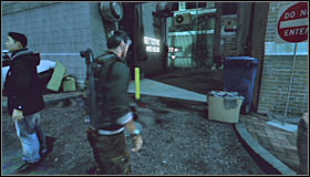 You'll soon reach a street with a lot of civilians and you won't be allowed to use weapons and gadgets here #1 - Walkthrough - Downtown District - Walkthrough - Tom Clancys Splinter Cell: Conviction - Game Guide and Walkthrough