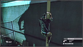 I would recommend passing through this area without killing anyone, especially since it won't be that difficult - Walkthrough - Downtown District - Walkthrough - Tom Clancys Splinter Cell: Conviction - Game Guide and Walkthrough