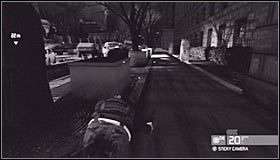 Notice that this passageway is monitored by a huge searchlight #1 - Walkthrough - Downtown District - Walkthrough - Tom Clancys Splinter Cell: Conviction - Game Guide and Walkthrough