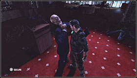 Make sure that you've eliminated all mercenaries, approach the vice-president #1 and press the action key to grab him - Walkthrough - The White House - Walkthrough - Tom Clancys Splinter Cell: Conviction - Game Guide and Walkthrough