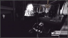 Wait for the explosion to occur and start throwing remote mines to that area, detonating them #1 when two or more mercenaries are standing nearby - Walkthrough - The White House - Walkthrough - Tom Clancys Splinter Cell: Conviction - Game Guide and Walkthrough