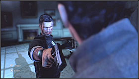 Fisher will soon start interrogating Reed and you'll be allowed to choose twice #1 #2 whether he should fire the gun or use it to beat Reed up - Walkthrough - The White House - Walkthrough - Tom Clancys Splinter Cell: Conviction - Game Guide and Walkthrough