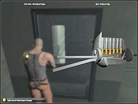 You should be standing near a staircase (#1) - Mission 2 [Kansas - Ellsworth Penitentiary] - Walkthrough - Tom Clancys Splinter Cell: Double Agent - Game Guide and Walkthrough