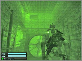 You will probably hear some noises along the way (#1) - Mission 4.2 [Sea of Okhotsk] - Walkthrough - Tom Clancys Splinter Cell: Double Agent - Game Guide and Walkthrough