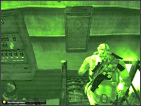 Once you've entered the room, turn right and start moving forward (#1) - Mission 4.2 [Sea of Okhotsk] - Walkthrough - Tom Clancys Splinter Cell: Double Agent - Game Guide and Walkthrough
