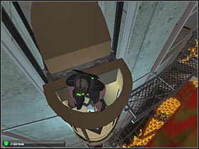 You shouldn't have any problems reaching this platform - Mission 5 [Shanghai - Hotel] - Walkthrough - Tom Clancys Splinter Cell: Double Agent - Game Guide and Walkthrough