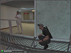 As you've probably noticed, one of the guards will be patrolling this area - Mission 5 [Shanghai - Hotel] - Walkthrough - Tom Clancys Splinter Cell: Double Agent - Game Guide and Walkthrough