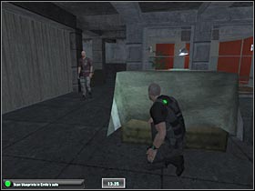 Wait for the guard to move past your position - Mission 6 [NYC - JBA HQ - Part 2] - Walkthrough - Tom Clancys Splinter Cell: Double Agent - Game Guide and Walkthrough