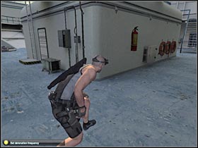 You will have to get closer to the stairs (on your right) - Mission 7.2 [Cozumel - Cruise Ship] - Walkthrough - Tom Clancys Splinter Cell: Double Agent - Game Guide and Walkthrough
