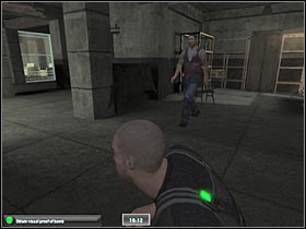 You will have to follow the guard - Mission 8 [NYC - JBA HQ - Part 3] - Walkthrough - Tom Clancys Splinter Cell: Double Agent - Game Guide and Walkthrough