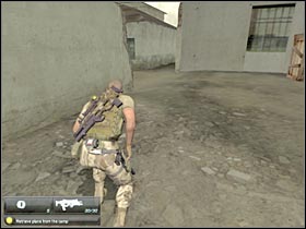 Once you've reached an open area, you will have to go to a small alley that should be located on your left (#1) - Mission 9.2 [Kinshasa] - Walkthrough - Tom Clancys Splinter Cell: Double Agent - Game Guide and Walkthrough