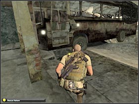 Exit the bus and turn left - Mission 9.3 [Kinshasa] - Walkthrough - Tom Clancys Splinter Cell: Double Agent - Game Guide and Walkthrough