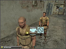 By pressing the use key, you will allow Hisham to leave this area of the map (#1) - Mission 9.3 [Kinshasa] - Walkthrough - Tom Clancys Splinter Cell: Double Agent - Game Guide and Walkthrough