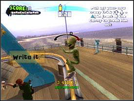 Get on the ship through the broken railway - Santa Monica #1 - Game Guide - Tony Hawks American Wasteland Game Guide