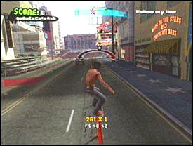 Talk to Lan standing near the subway - Hollywood #4 - Game Guide - Tony Hawks American Wasteland Game Guide