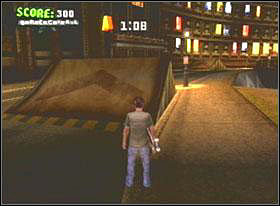 A-On the ramp near the opened garage - Minneapolis - Game Guide - Tony Hawks American Wasteland Game Guide