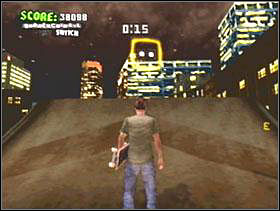 Launch from that on left to get on another roof - Minneapolis - Game Guide - Tony Hawks American Wasteland Game Guide
