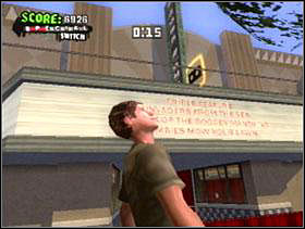 On roof of the cinema in the small avenue - Santa Cruz - Game Guide - Tony Hawks American Wasteland Game Guide