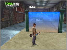 Front of obliquely barrier - The Mall - Game Guide - Tony Hawks American Wasteland Game Guide