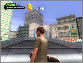 S-Above silver ramp front of start - Kyoto - Game Guide - Tony Hawks American Wasteland Game Guide