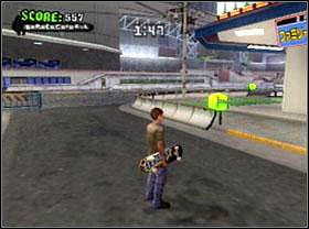 Combo starts from yellow barrier near the white building - Kyoto - Game Guide - Tony Hawks American Wasteland Game Guide