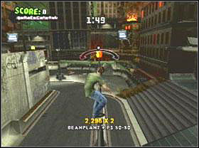 S-On electric wire front of huge building - Ruins - Game Guide - Tony Hawks American Wasteland Game Guide