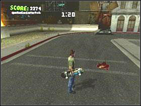 Straight from ramp made of a car - Ruins - Game Guide - Tony Hawks American Wasteland Game Guide