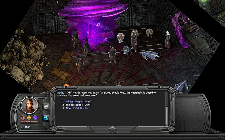 The password is Guni - On the Builders Trail - main quest walkthrough | Caravanserai - Sagus Cliffs: Caravanserai - Torment: Tides of Numenera Game Guide