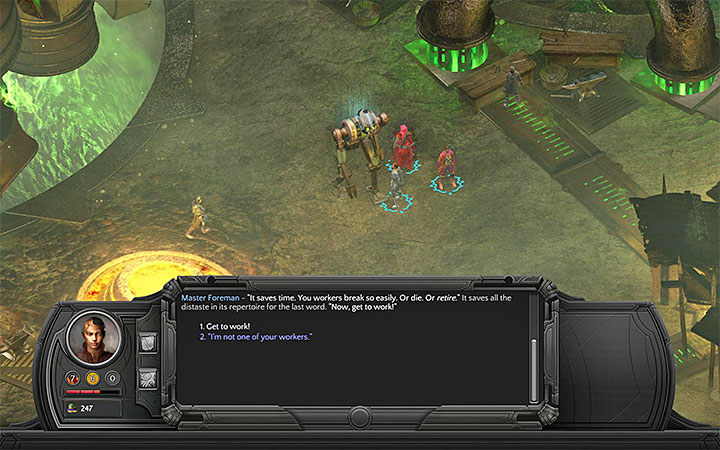 Taking up work in Manufacture - The manufacture is located in Underbelly (M4 - Places where you can unlock permanent stat bonuses | Adventurers Guide - Adventurers Guide - Torment: Tides of Numenera Game Guide