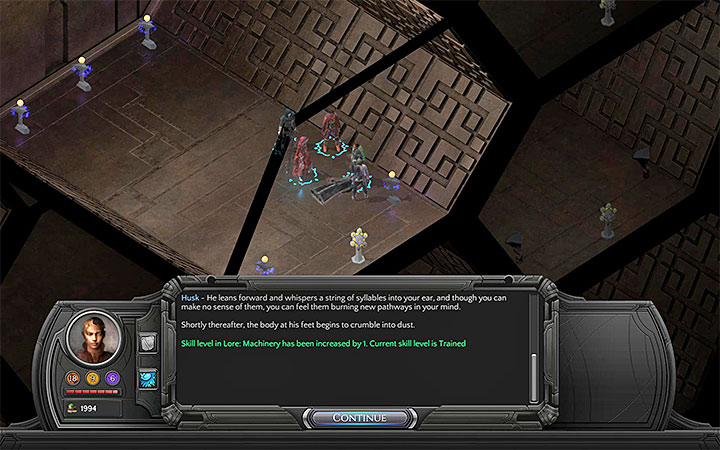 Delivering the Phylactery - The tombs below the Necropolis are also surveyed by Silver, who will be encountered a few times during your visits to the individual tombs - Places where you can unlock permanent stat bonuses | Adventurers Guide - Adventurers Guide - Torment: Tides of Numenera Game Guide