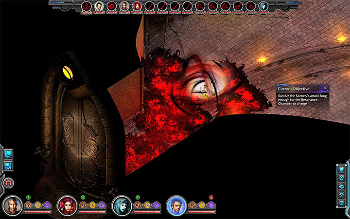 Sorrow Fragments will appear in the western part of the main hall - Into the Depths - main quest walkthrough | Bloom Heart - Bloom: Bloom Heart - Torment: Tides of Numenera Game Guide