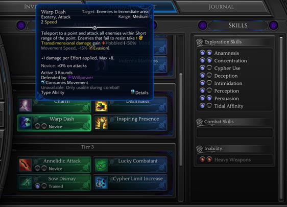 Jack has strong combat skills, which you should definitely use. - Jack | Character classes - Character classes - Torment: Tides of Numenera Game Guide