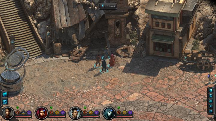 Interact with the ruined house in order to find Rhin - Beloved Slave - side quest walkthrough | Circus Minor - Sagus Cliffs: Circus Minor - Torment: Tides of Numenera Game Guide