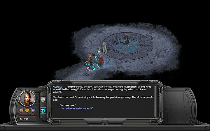 Kiyatawa is in The Endless Gate - Circles in Red - side quest walkthrough | Underbelly - Sagus Cliffs: Underbelly - Torment: Tides of Numenera Game Guide