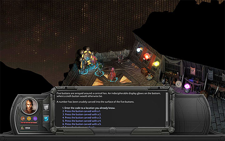 Input the numbers found on the note given to you by Phoenix - Phoenixs Wisdom - side quest walkthrough | Valley of Dead Heroes - Valley of Dead Heroes - Torment: Tides of Numenera Game Guide