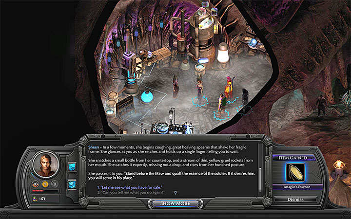 Have Sheen prepare the essence for you - How to reach the Trade Post and Ascension in Bloom? - Puzzles and additional activities - Torment: Tides of Numenera Game Guide