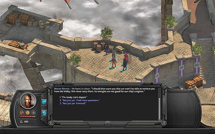 You will leave Sagus Cliffs after meeting with master Rennio. - Timed / cancelled quests - most important information | Gameplay basics - Gameplay basics - Torment: Tides of Numenera Game Guide