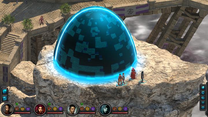 Solving the puzzle lets you teleport around the city. - The Cold, Calculating Jack - main quest walkthrough | Underbelly - Sagus Cliffs: Underbelly - Torment: Tides of Numenera Game Guide