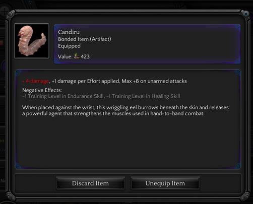 Artifacts, in opposition to cyphers, are used like items, and can be safely equipped for prolonged periods of time - Artifacts and Cyphers | Gameplay basics - Gameplay basics - Torment: Tides of Numenera Game Guide