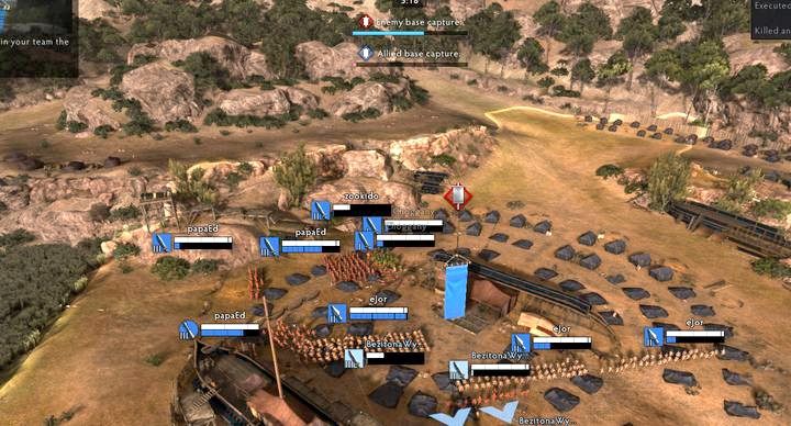 Taking over the enemy base is not the only way to win. Go to the base and you will provoke the opponent to rotation and free allied units from opponents pressure. - How to start the game in Total War: Arena? - Gameplay Basics - Total War Arena Game Guide