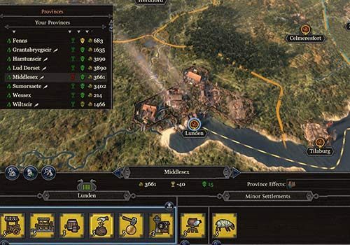Specialized provinces can generate great profits. - How to increase your profit and food in Total War Saga Thrones of Britannia? - Starting tips - Total War Saga: Thrones of Britannia Game Guide