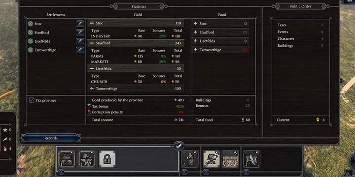 The new tab offers a lot of useful data - Interface in Total War Saga Thrones of Britannia - Starting tips - Total War Saga: Thrones of Britannia Game Guide