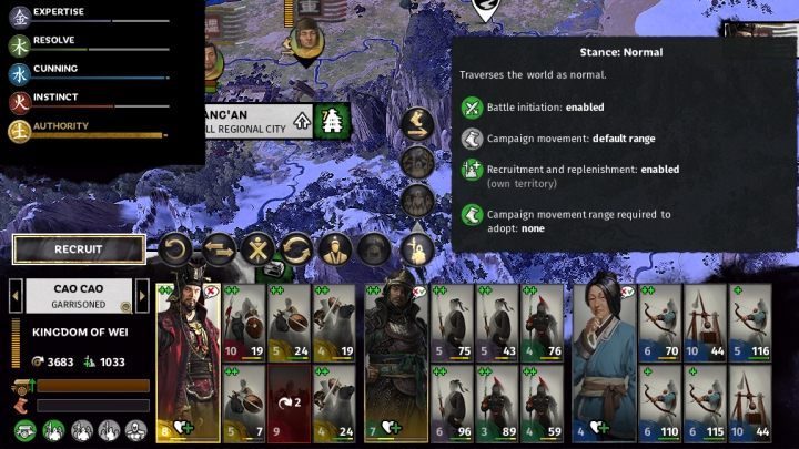 The game offers several modes of movement, but its completely enough. - Army Movement Types in Total War Three Kingdoms - Army - Total War Three Kingdoms Guide