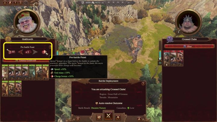 Each army may sacrifice some of its meat at any time to the Great Maw to get certain bonuses in return - Total War Warhammer 3: Ogre Kingdoms - Unique mechanics - Ogre Kingdoms - Total War Warhammer 3 Guide