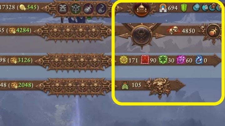Above, we have prepared a list of example elements of this part of the UI. - Total War Warhammer 3: User Interface - Campaign Map - Total War Warhammer 3 Guide