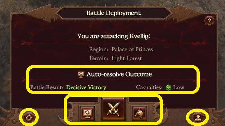The most useful information are in the center of the panel - Total War Warhammer 3: Battles - Military - Total War Warhammer 3 Guide