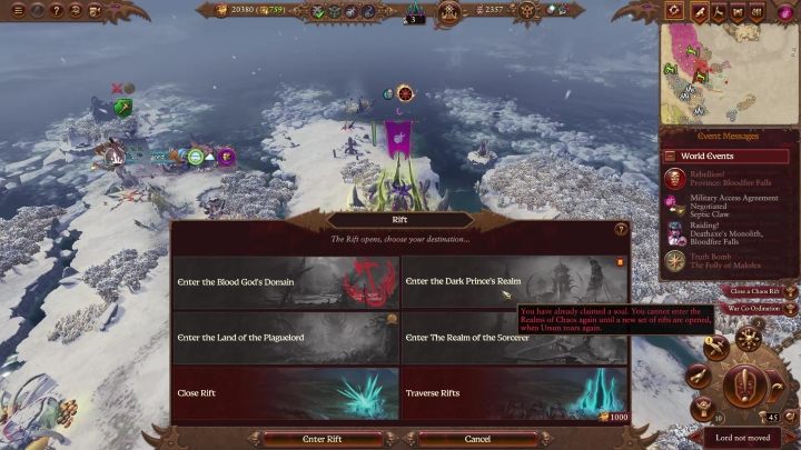 You can only get one soul per one Rift availability period - Total War Warhammer 3: Realm of Chaos - general rules - Realm of Chaos - Total War Warhammer 3 Guide